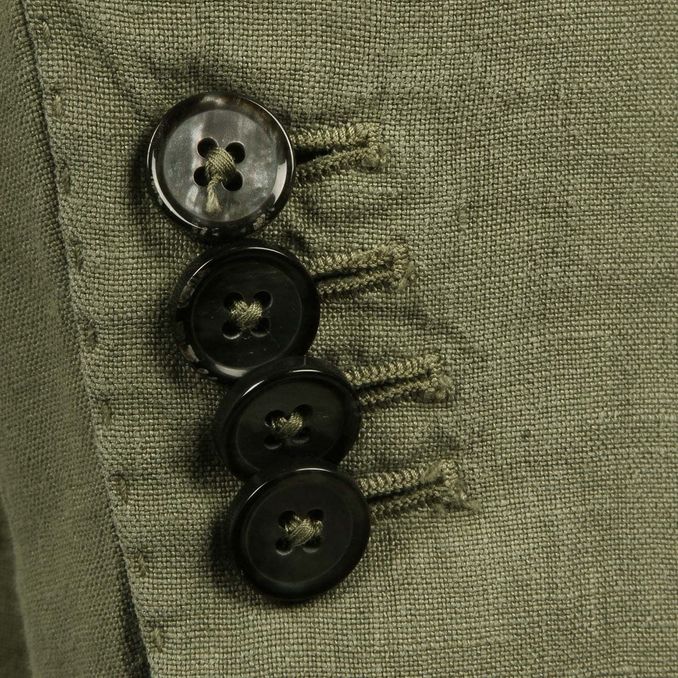 GIACCA LINO Uomo Verde Salvia