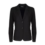 GIACCA MACARIO IN JERSEY CON TASCHE A TOPPA Donna Nero GIACCA MACARIO IN JERSEY CON TASCHE A TOPPA Donna Nero
