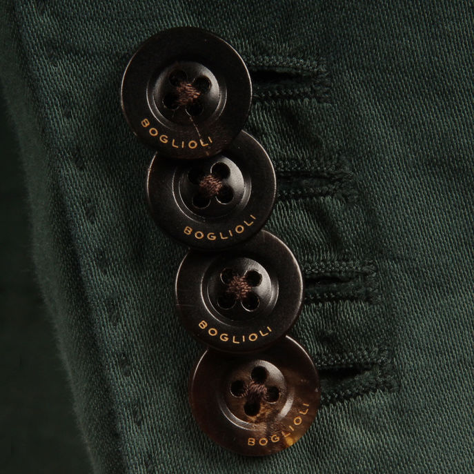 GIACCA MISTO COTONE LINO Uomo Verde Bosco