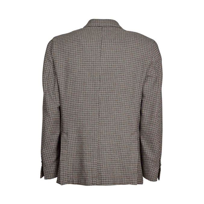 GIACCA PIED DE POULE A 2 BOTTONI Uomo Sabbia Nero