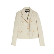 GIACCA SAGGIO IN TESSUTO AMMAGLIATO Donna Ecru GIACCA SAGGIO IN TESSUTO AMMAGLIATO Donna Ecru