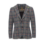 GIACCA SLIM IN GALLES SU FELPA DI COTONE STRETCH Uomo Blu Bianco Mattone GIACCA SLIM IN GALLES SU FELPA DI COTONE STRETCH Uomo Blu Bianco Mattone