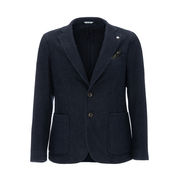 GIACCA SLIM IN SAGLIA MISTO LANA Uomo Blu Navy GIACCA SLIM IN SAGLIA MISTO LANA Uomo Blu Navy