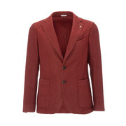 GIACCA SLIM IN SAGLIA MISTO LANA Uomo Mattone GIACCA SLIM IN SAGLIA MISTO LANA Uomo Mattone