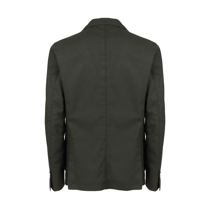 GIACCA SLIM IN TESSUTO OPERATO CON TASCHE A TOPPA 