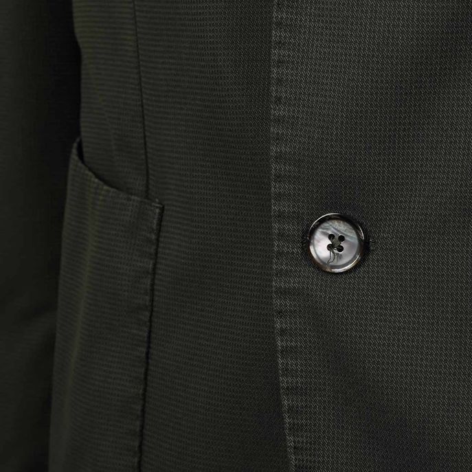 GIACCA SLIM IN TESSUTO OPERATO CON TASCHE A TOPPA 