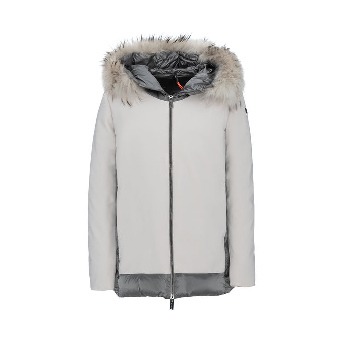 GIACCA WINTER HYBRID ZAR LADY FUR Donna Sabbia