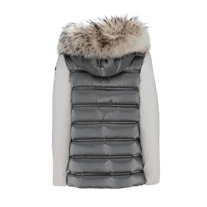 GIACCA WINTER HYBRID ZAR LADY FUR Donna Sabbia