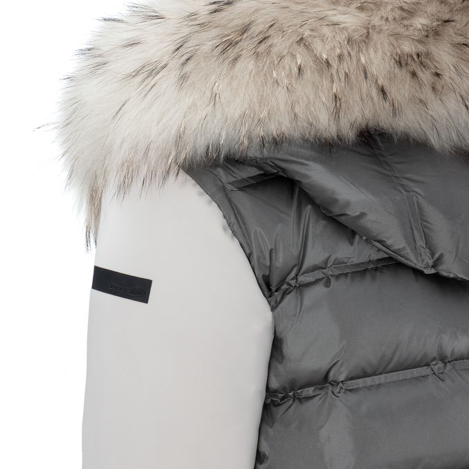 GIACCA WINTER HYBRID ZAR LADY FUR Donna Sabbia