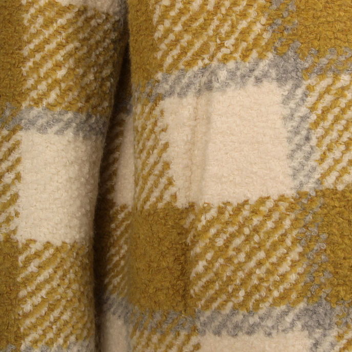 GIACCONE A QUADRI Donna Acido Bianco