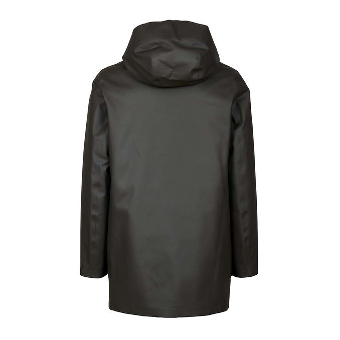 GIACCONE CON CAPPUCCIO DOUBLE RUBBER Uomo Verde Militare