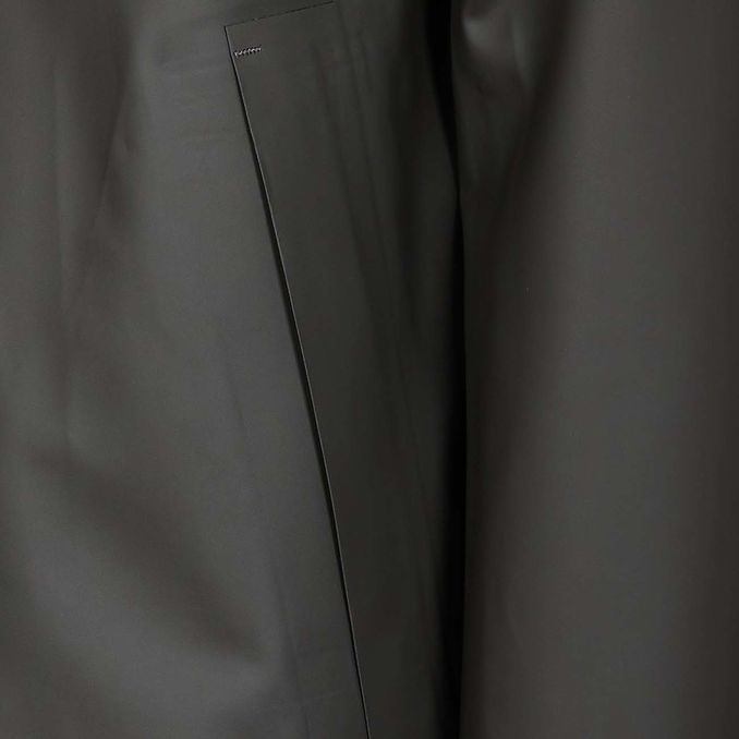 GIACCONE CON CAPPUCCIO DOUBLE RUBBER Uomo Verde Militare