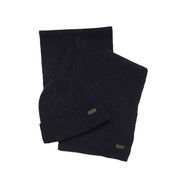 GIFT SET CARLTON FLECK BERRETTO E SCIARPA Uomo Navy GIFT SET CARLTON FLECK BERRETTO E SCIARPA Uomo Navy