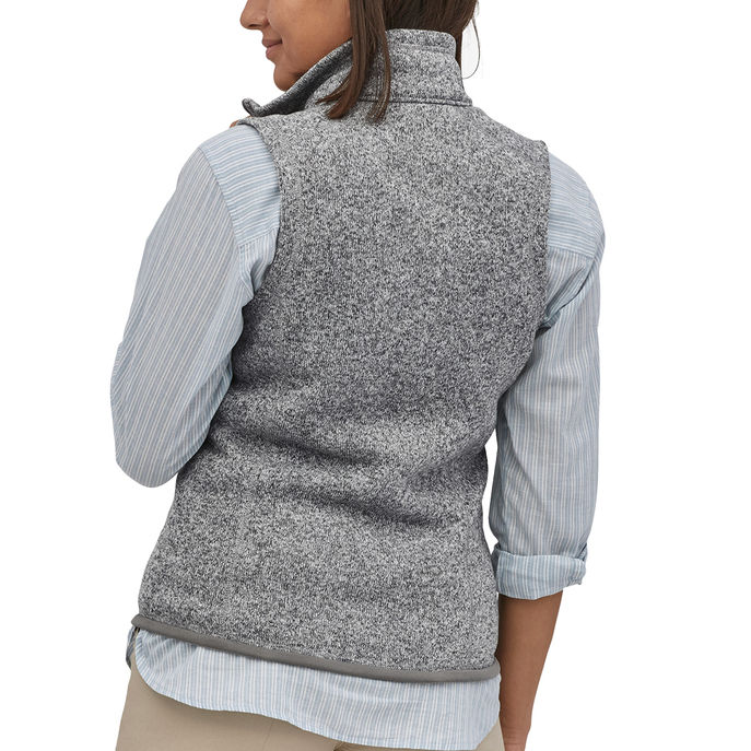 GILET BETTER SWEATER IN PILE Donna Bcw Birch White