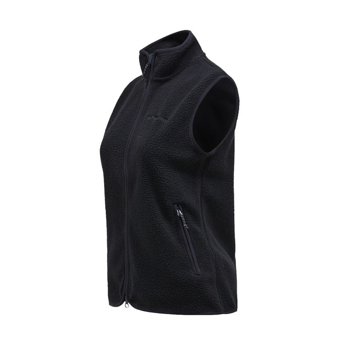 GILET IN PILE Donna Nero