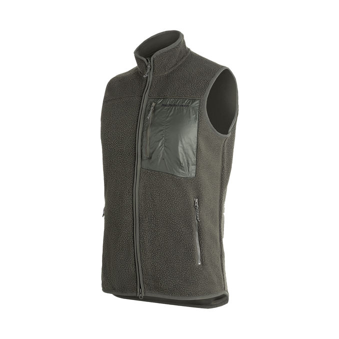 GILET IN PILE Uomo Olive Extreme