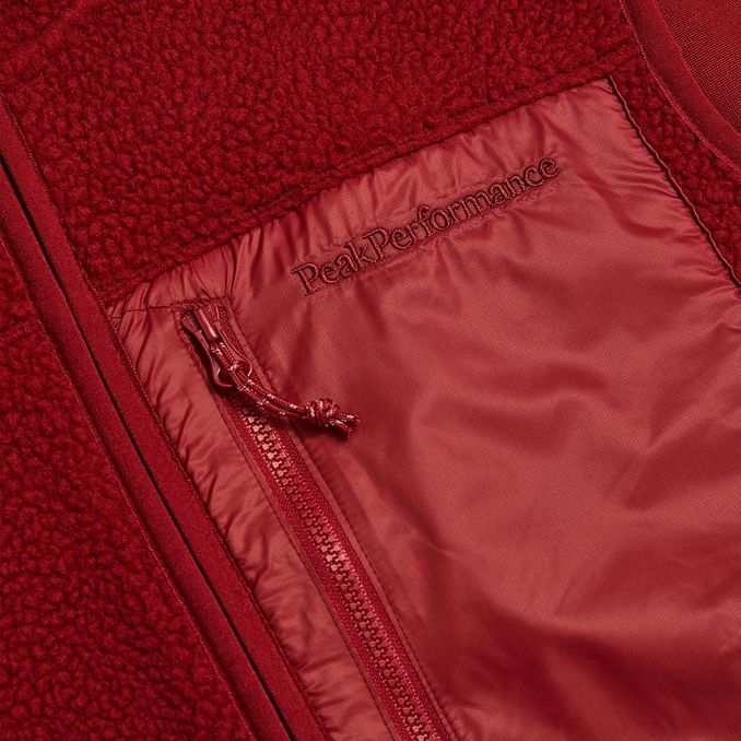 GILET IN PILE Uomo Sundried Tomato 