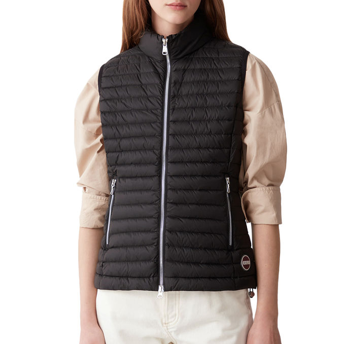 GILET IN PIUMA LIGHT Donna Nero