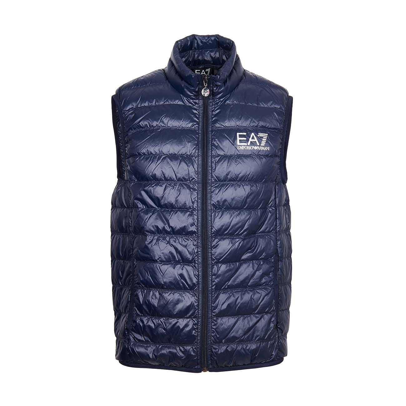 blue ea7 bodywarmer