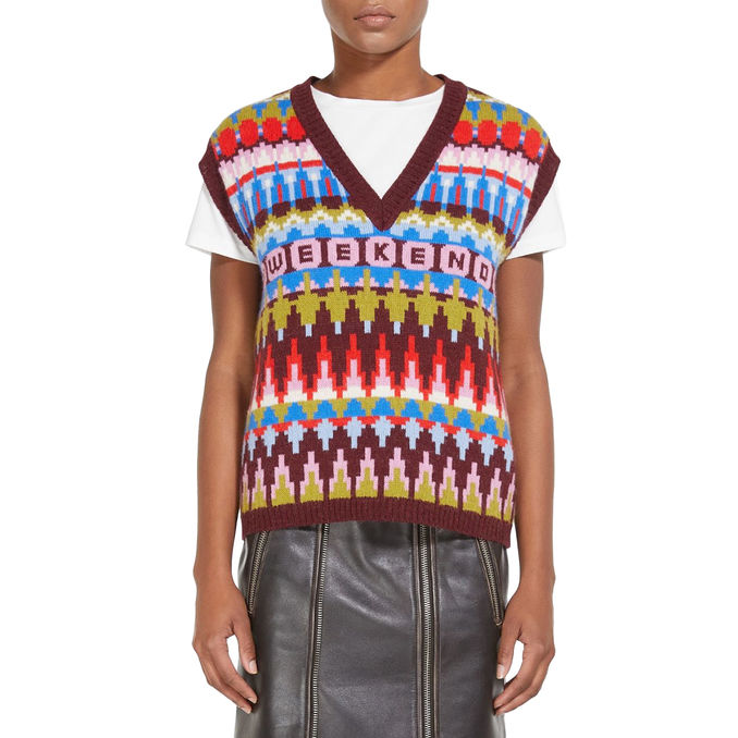 GILET JACQUARD ALIGI Donna Fairisle Patch