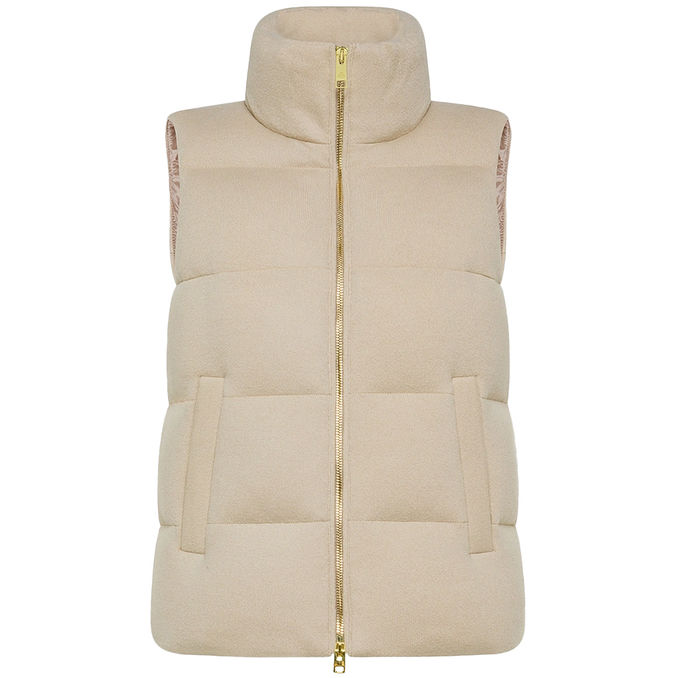 GILET KENTIGEM IMBOTTITO IN LANA PETTINATA