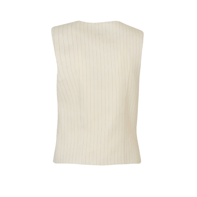 GILET MONACO Donna Ivory Camel