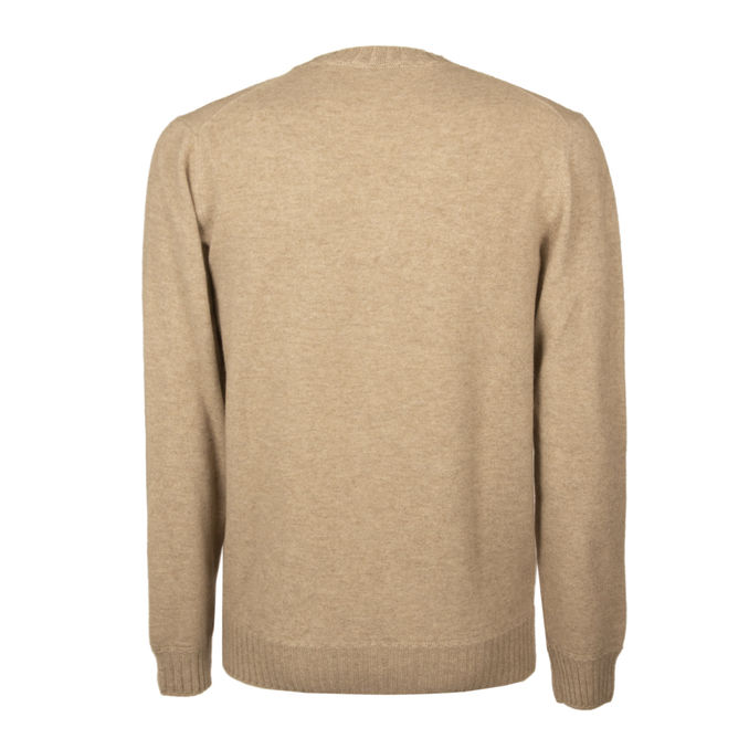 GIROCOLLO ICONICO 100% CASHMERE Uomo Sesamo
