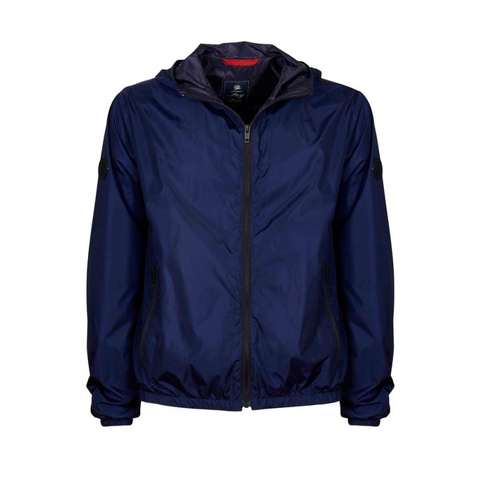GIUBBINO ANTIVENTO IN NYLON CON CAPPUCCIO Uomo Ink