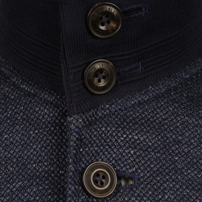 GIUBBINO BARRACUDA IN JERSEY Uomo Blu Grigio