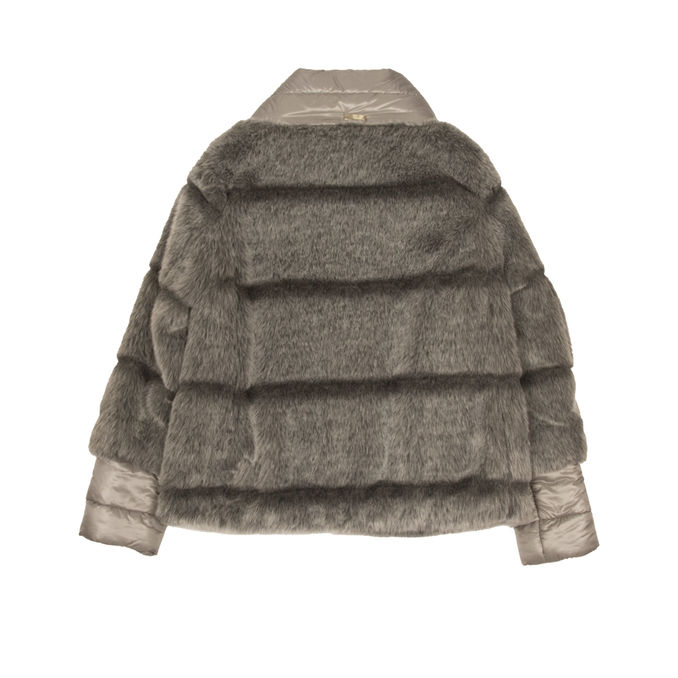 GIUBBINO ECOPELLICCIA Bimba Grigio