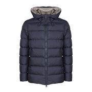 GIUBBINO IMBOTTITO CON CAPPUCCIO FISSO REGOLABILE E DOPPIA TASCA Uomo Navy GIUBBINO IMBOTTITO CON CAPPUCCIO FISSO REGOLABILE E DOPPIA TASCA Uomo Navy