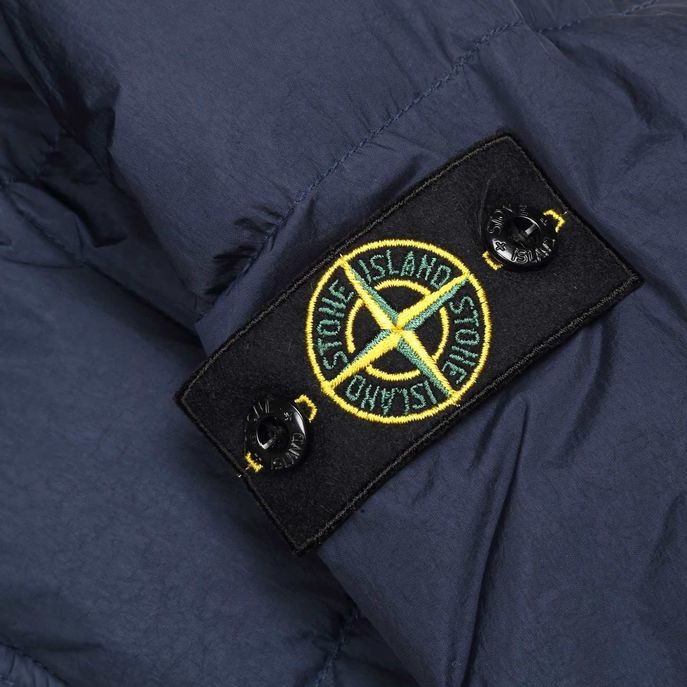 GIUBBINO IN NYLON CON CAPPUCCIO E TASCHE CON ZIP Kids Navy