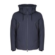 GIUBBINO IN PIUMA GORETEX CON CAPPUCCI FISSO E ZIP TERMOSALDATE Uomo Navy GIUBBINO IN PIUMA GORETEX CON CAPPUCCI FISSO E ZIP TERMOSALDATE Uomo Navy