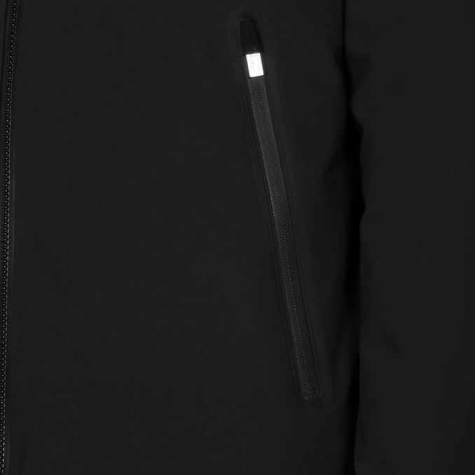 GIUBBINO SHEEL CON CAPPUCCIO IN PIUMA Uomo Nero