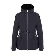 GIUBBINO SOFTSHELL CON CAPPUCCIO E CINTURA Donna Navy GIUBBINO SOFTSHELL CON CAPPUCCIO E CINTURA Donna Navy