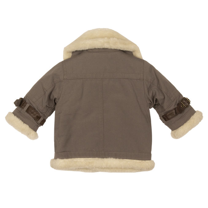 GIUBBOTTO CON INTERNO IN MONTONE Bimbo Tortora