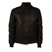 GIUBBOTTO PELLE IMBOTTITO Uomo Black  GIUBBOTTO PELLE IMBOTTITO Uomo Black