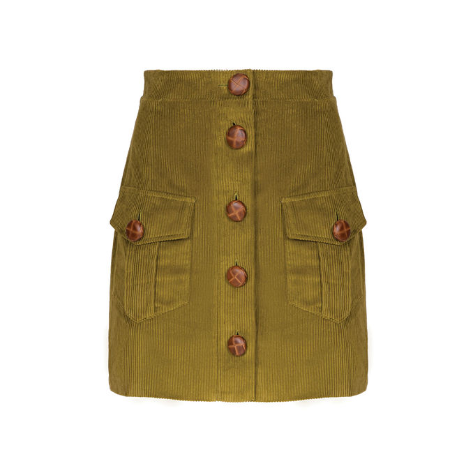 GONNA CORTA PONTACCIO Donna Foresta