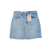 GONNA CORTA VITA ALTA DENIM STRETCH Bambina Denim chiaro GONNA CORTA VITA ALTA DENIM STRETCH Bambina Denim chiaro