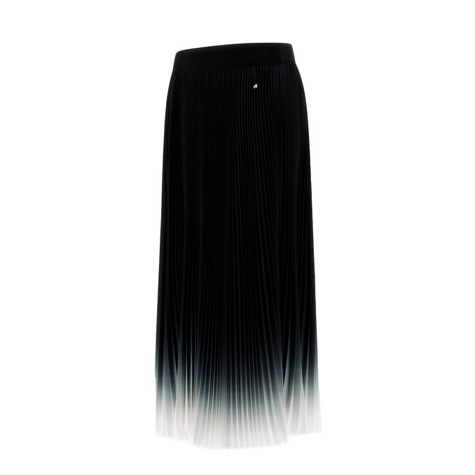 GONNA PLISSET DEGRADE' Donna Nero Bianco