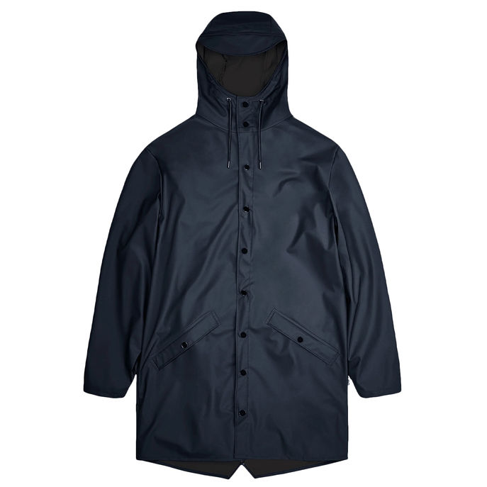 IMPERMEABILE LONG JACKET CON CAPPUCCIO Unisex Navy