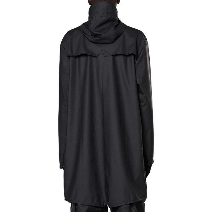IMPERMEABILE LONG JACKET CON CAPPUCCIO Unisex Nero