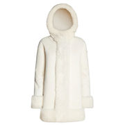 JACKET REVERSIBILE LAMB HOOD LADY Donna Bianco JACKET REVERSIBILE LAMB HOOD LADY Donna Bianco