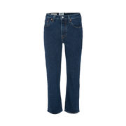 JEANS 501 ORIGINAL CROPPED Donna Salsa Stonewash Denim Scuro JEANS 501 ORIGINAL CROPPED Donna Salsa Stonewash Denim Scuro
