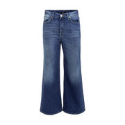 JEANS A GAMBA LARGA SVASATO Donna Mid Blu JEANS A GAMBA LARGA SVASATO Donna Mid Blu