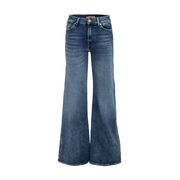 JEANS A GAMBA LARGA VITA ALTA Donna Mid Blue JEANS A GAMBA LARGA VITA ALTA Donna Mid Blue