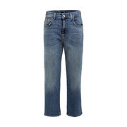 JEANS A VITA ALTA CON TAGLIO DRITTO Donna Mid Blue JEANS A VITA ALTA CON TAGLIO DRITTO Donna Mid Blue