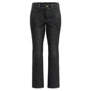 JEANS ARLEY DENIM STRETCH CROPPED Donna Nero Scaricato JEANS ARLEY DENIM STRETCH CROPPED Donna Nero Scaricato
