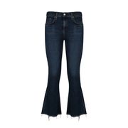 JEANS CROP FLARE A CAMPANA Donna Paz denim medio scuro JEANS CROP FLARE A CAMPANA Donna Paz denim medio scuro