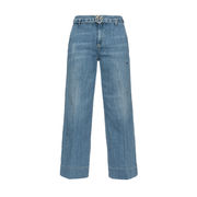 JEANS CULOTTE SLIM CON CINTURA LOVE BIRDS Donna Blue Cross JEANS CULOTTE SLIM CON CINTURA LOVE BIRDS Donna Blue Cross